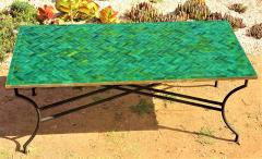 Table en Zellige Vert